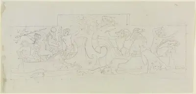 Dionysos kamp mot de tyrrhenska sjörövarna av Moritz von Schwind
