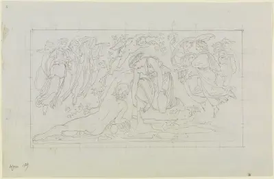 Meles und Kritheis av Moritz von Schwind