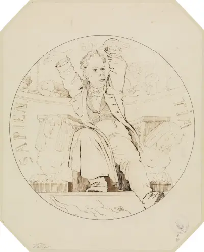 Sapientia (Karikatyrmålning av Karl Theodor Welcker) av Moritz von Schwind