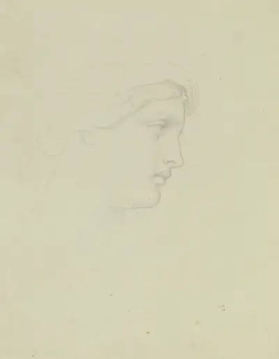 Studie zu ‘Sabine von Steinburg’ av Moritz von Schwind
