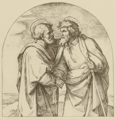 Abschied der Apostel Petrus und Paulus von Eduard von Steinle
