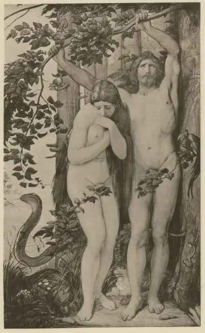 Adam och Eva av Eduard von Steinle
