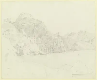 Atrani an der Amalfiküste von Eduard von Steinle