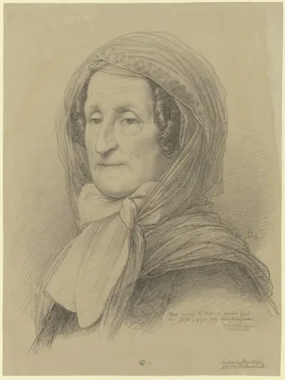 Porträtt av Antonie Brentano-Birckenstock av Eduard von Steinle