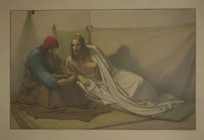 Christ and Nicodemus av Eduard von Steinle