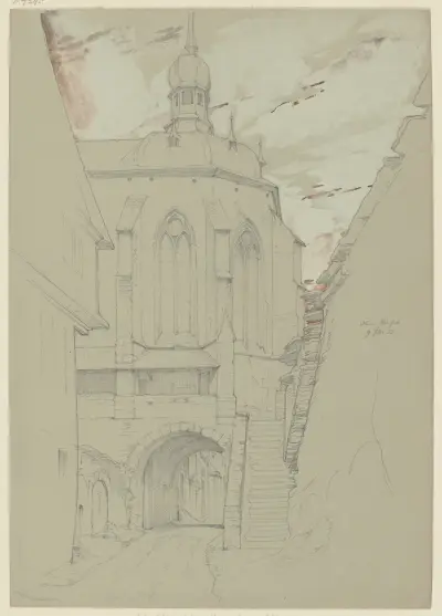 Die Wernerkapelle in Oberwesel von Eduard von Steinle