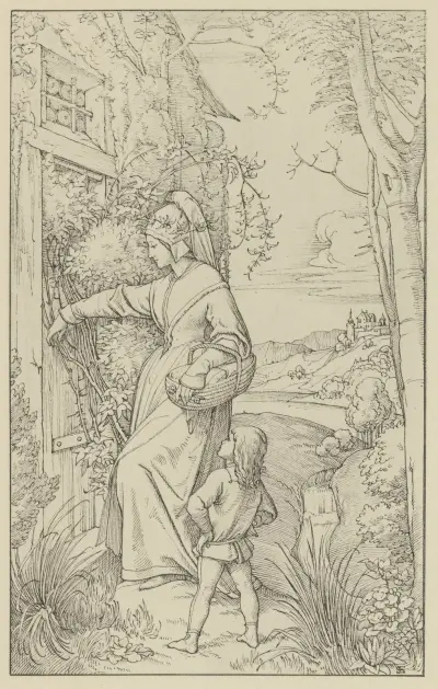 Illustration zur Chronika des fahrenden Schülers av Eduard von Steinle