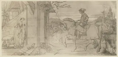 Märchen von der Spindel, der Nadel und dem Weberschiffchen von Eduard von Steinle