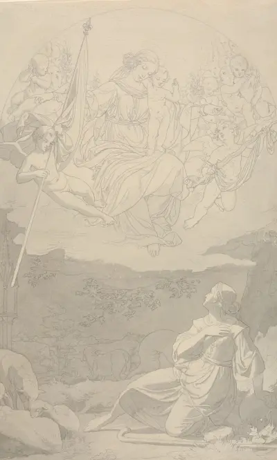 Die Vision der Jeanne d'Arc von Eduard von Steinle