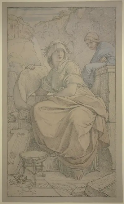 Tiburtine Sibyl av Eduard von Steinle