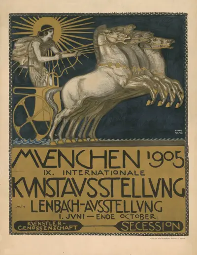 9. Internationella konstutställningen i München 1905. Konstnärsgenossenschaft Secession av Franz von Stuck
