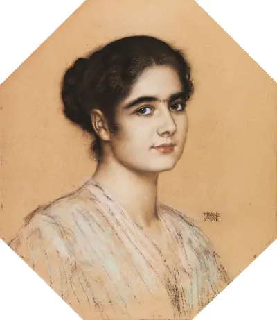 Bildnis der Tochter Mary, 1912 av Franz von Stuck