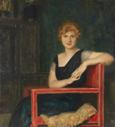 Portrét dámy, 1916, Franz von Stuck