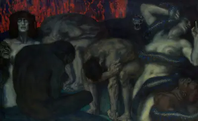 Inferno av Franz von Stuck