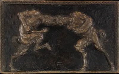 Kämpfende Faune av Franz von Stuck