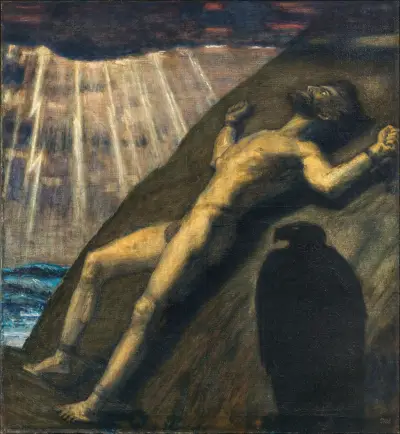 Prometheus av Franz von Stuck