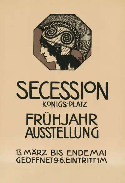 Secession Königs-Platz. Våruppställning av Franz von Stuck