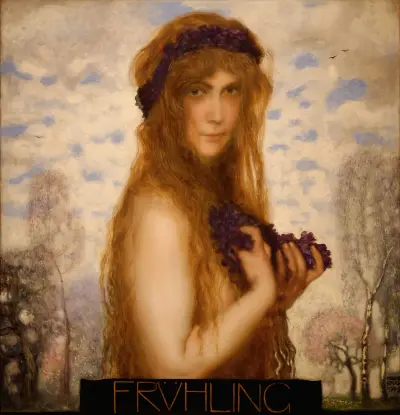 Våren av Franz von Stuck