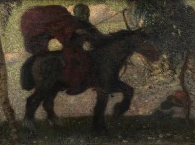 Död och älskande par av Franz von Stuck
