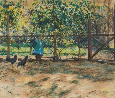 Im Garten av Fritz von Uhde