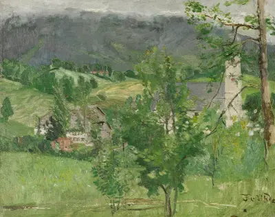 Rottach On Lake Tegernsee av Fritz von Uhde