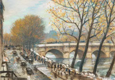 Autumn in Paris av Christopher R. W. Nevinson