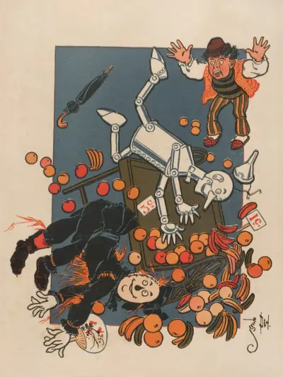 Denslows fågelskrämma och plåtmannen, pl. 1 av William Wallace Denslow