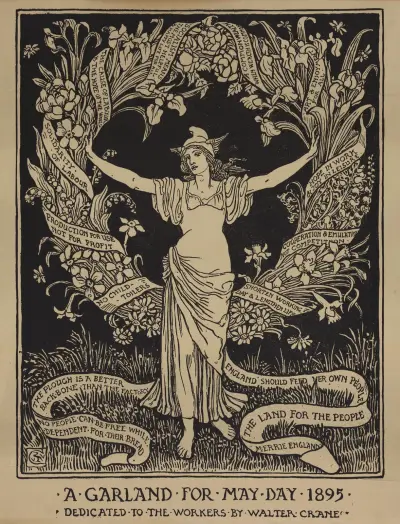A Garland for May Day av Walter Crane