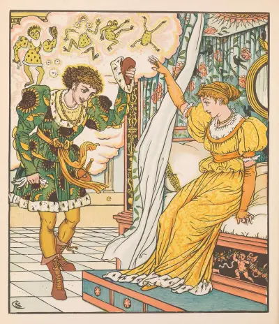 Skönheten och odjuret, pl. 10 av Walter Crane