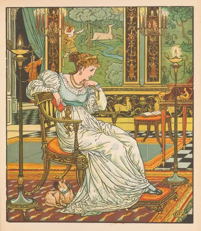 Skönheten och odjuret Pl. 13 av Walter Crane