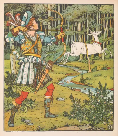 Skönheten och odjuret, pl. 16 av Walter Crane