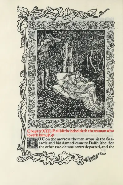 Kapitel XIII. Hallblithe ser kvinnan som älskar honom av Walter Crane
