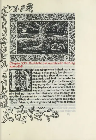 Kapitel XIV. Hallblithe samtalar med kungen igen av Walter Crane