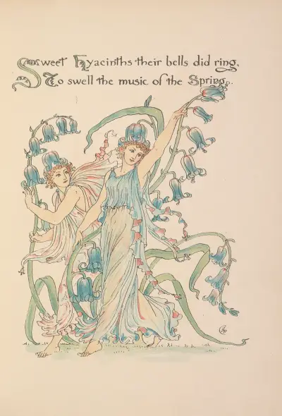 Flora’s feast; A masque of flowers Pl.15 av Walter Crane