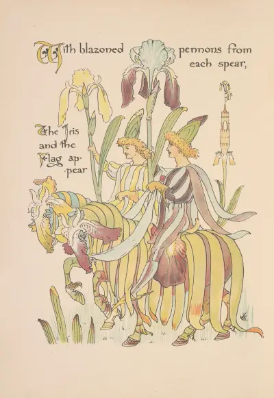 Flora’s feast; A masque of flowers Pl.16 av Walter Crane