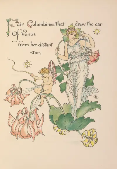 Flora’s feast; A masque of flowers Pl.21 av Walter Crane