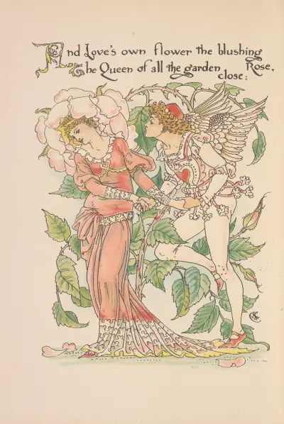 Flora’s feast; A masque of flowers Pl.22 av Walter Crane