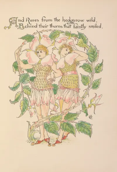 Flora’s feast; A masque of flowers Pl.23 av Walter Crane