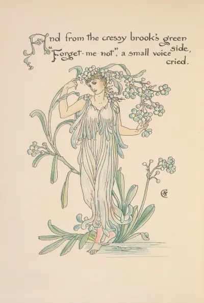 Flora’s feast; A masque of flowers Pl.24 av Walter Crane