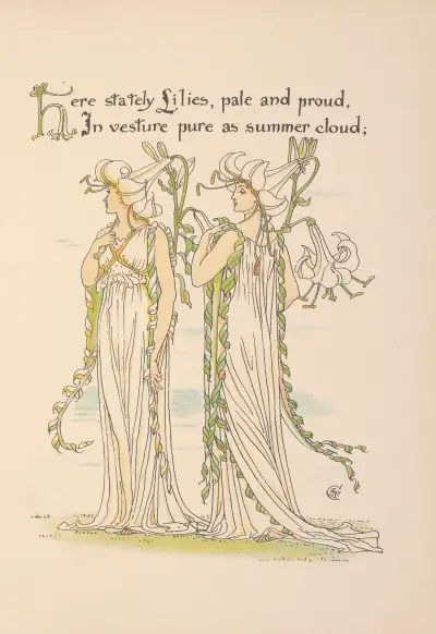 Flora’s feast; A masque of flowers Pl.25 av Walter Crane