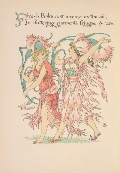 Flora’s feast; A masque of flowers Pl.29 av Walter Crane