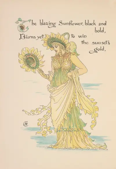 Flora’s feast; A masque of flowers Pl.32 av Walter Crane