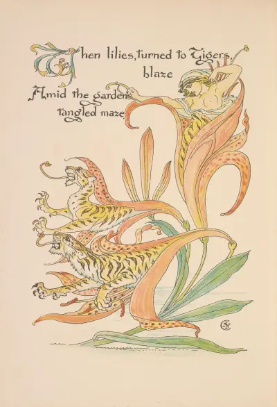 Flora’s feast; A masque of flowers Pl.34 av Walter Crane