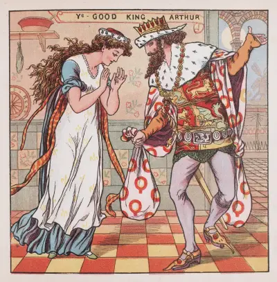 Good king Arthur av Walter Crane