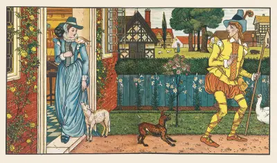 Goody Two Shoes Pl 3 von Walter Crane