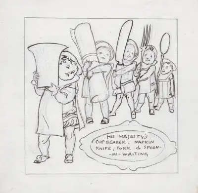 Hans majestät babyn pl. 4 av Walter Crane