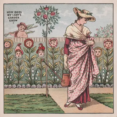 Hur växer min dams trädgård av Walter Crane