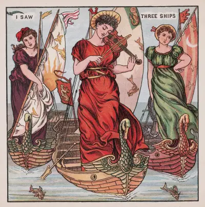 I saw three ships av Walter Crane