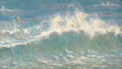 Neptunus hästar av Walter Crane