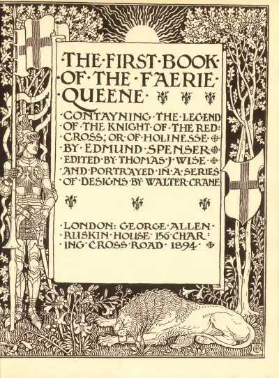 Spenser’s Faerie queene Pl.05, Walter Crane